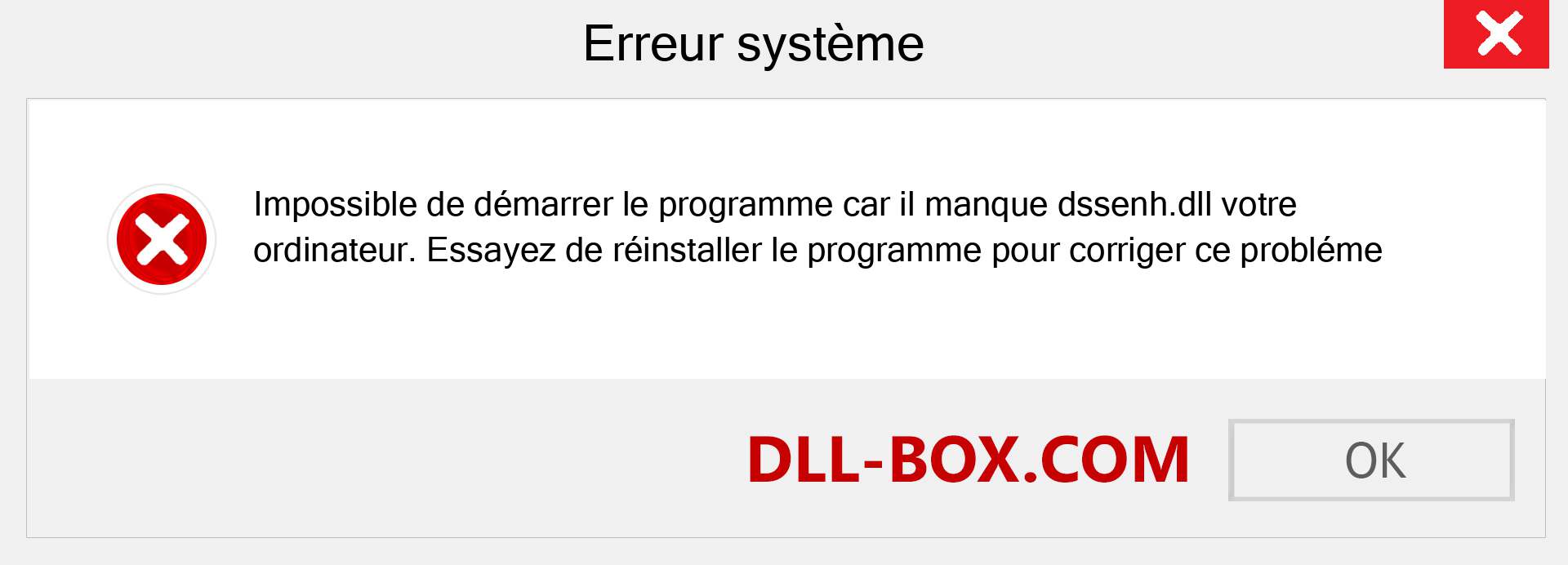 Le fichier dssenh.dll est manquant ?. Télécharger pour Windows 7, 8, 10 - Correction de l'erreur manquante dssenh dll sur Windows, photos, images